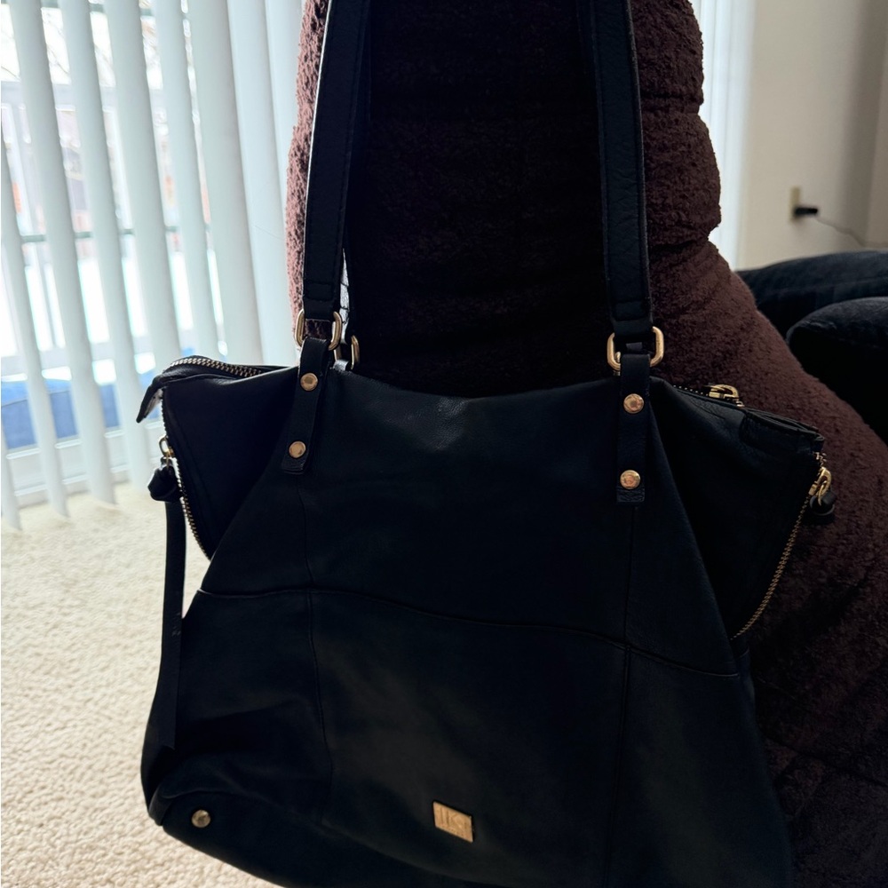 Kooba Black Leather Shoulder Bag